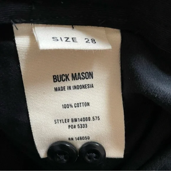 Buck Mason AT EASE CHINO 28 NWOT - Picture 8 of 10